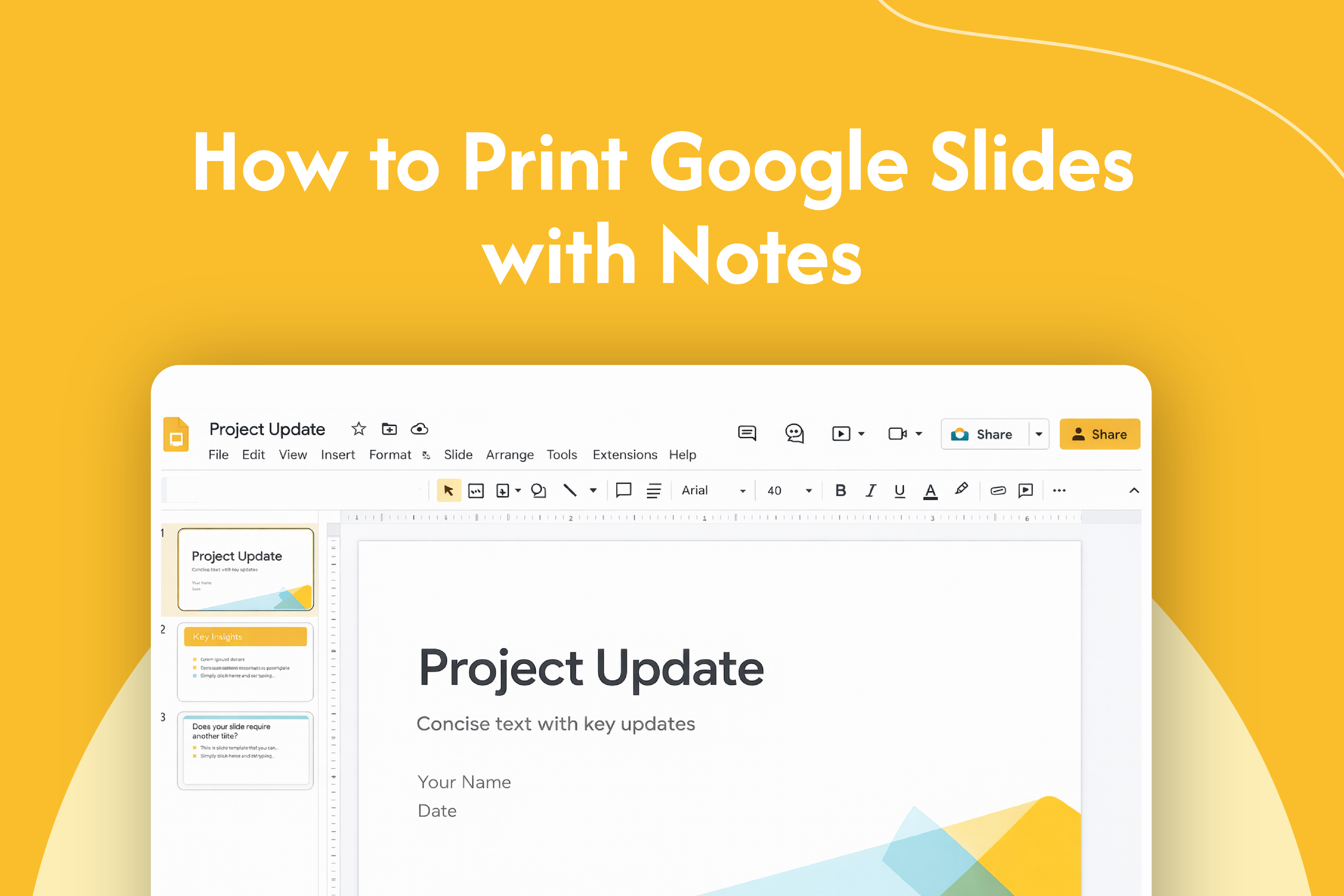 How to Print Google Slides with Notes