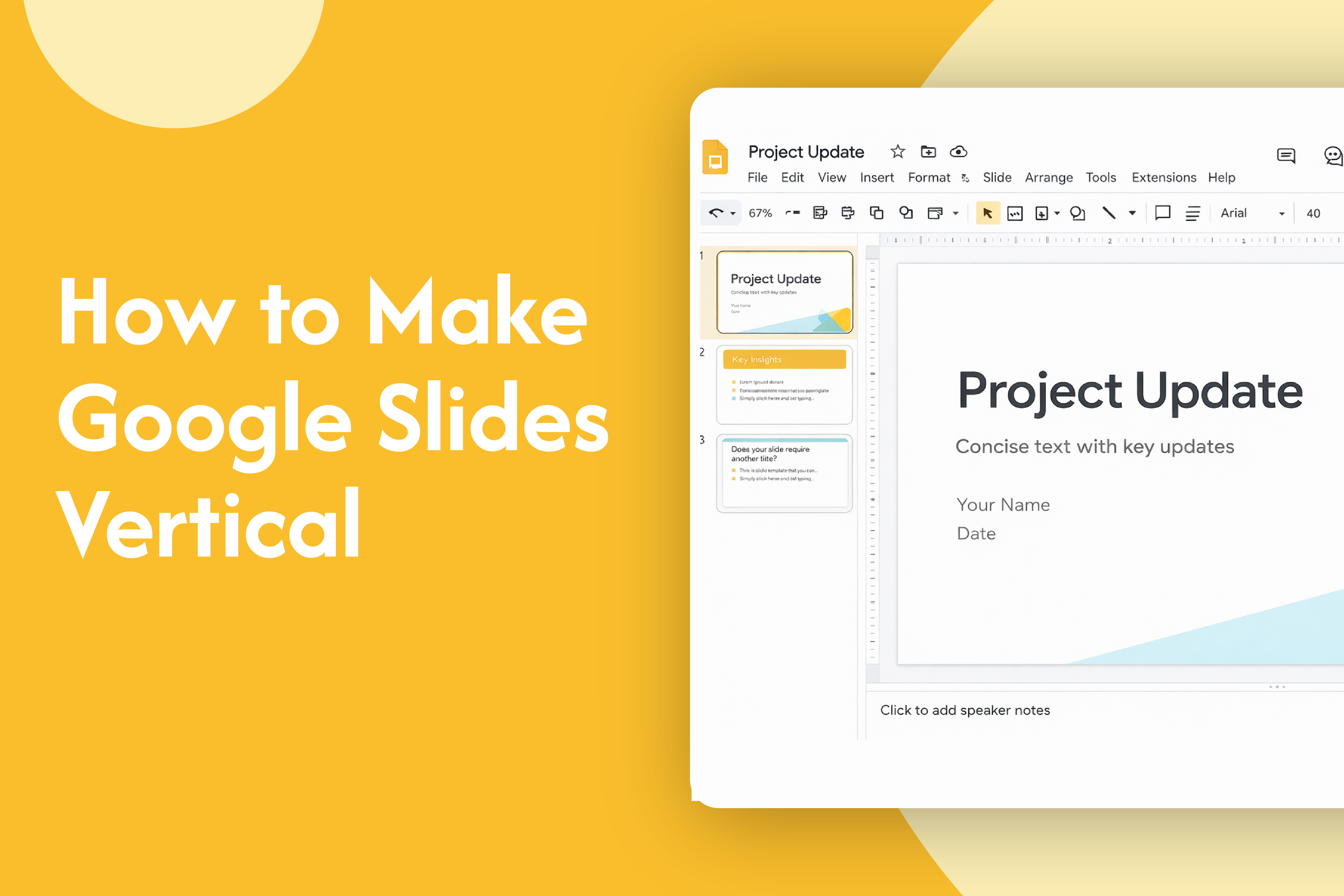 How to Make Google Slides Vertical