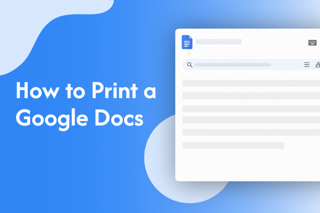 How to Print a Google Docs
