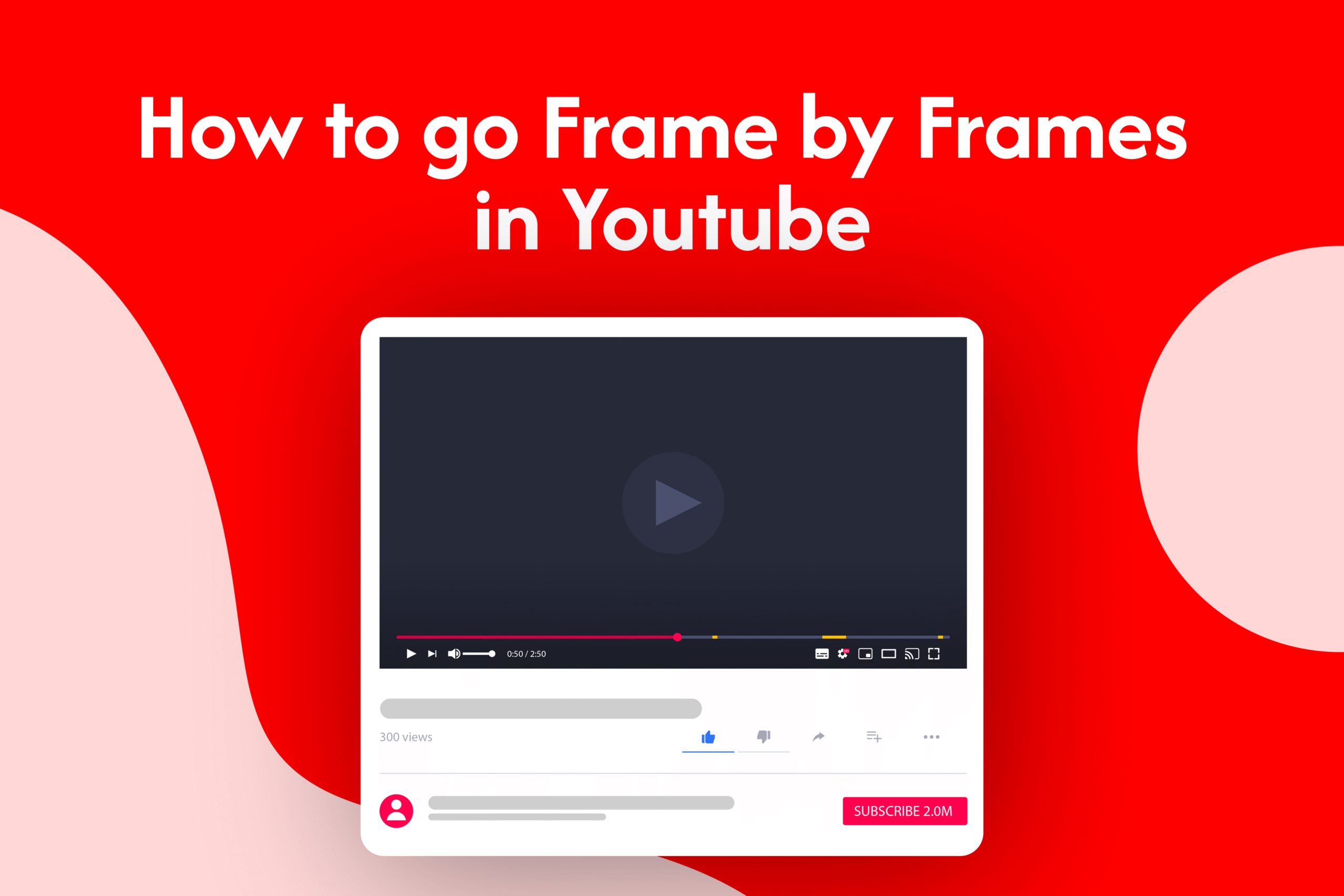 How to Go Frame by Frame in YouTube