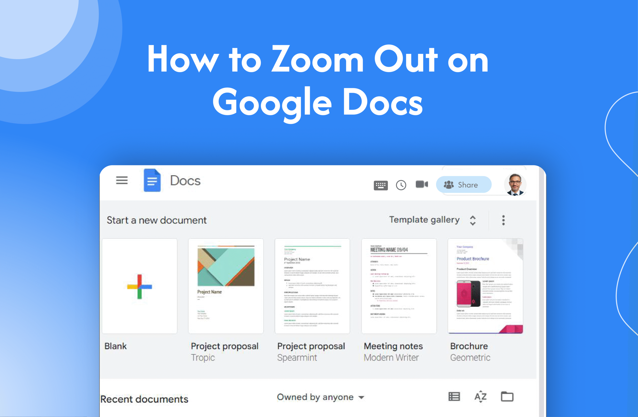 How to Zoom Out on Google Docs