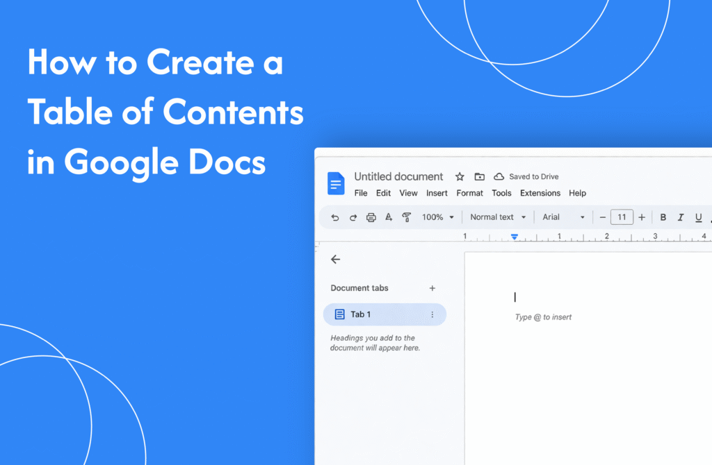 How to Create a Table of Contents in Google Docs