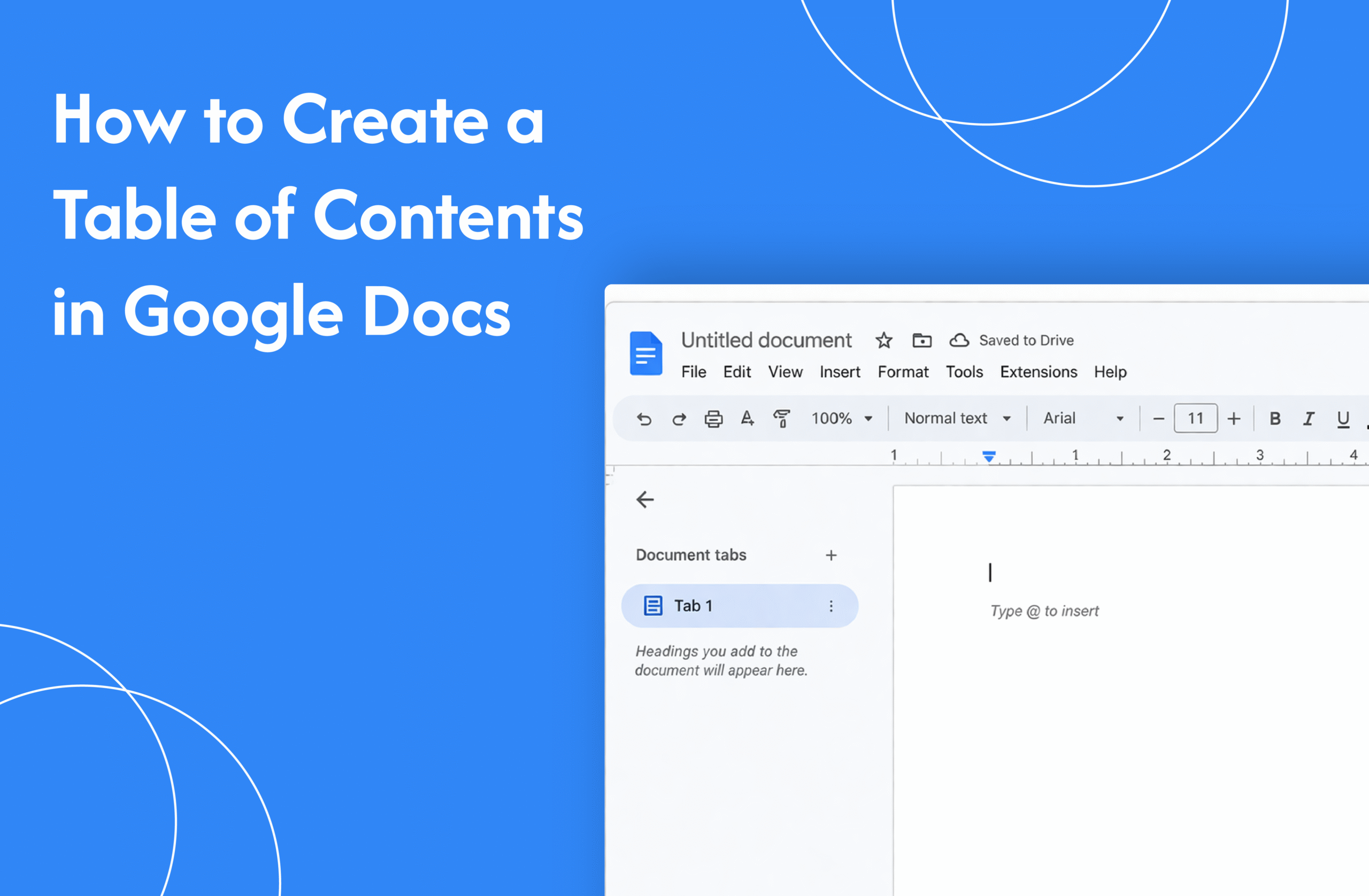 How to Create a Table of Contents in Google Docs