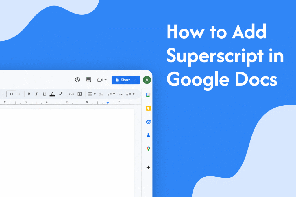 How to Add Superscript in Google Docs