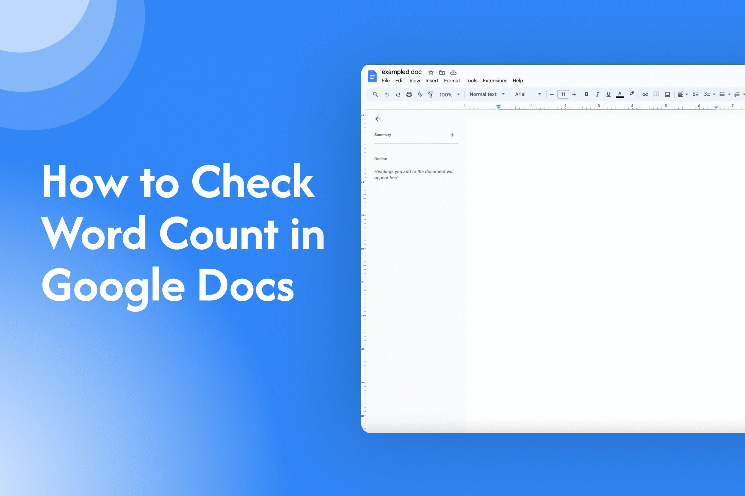 How to Check Word Count in Google Docs