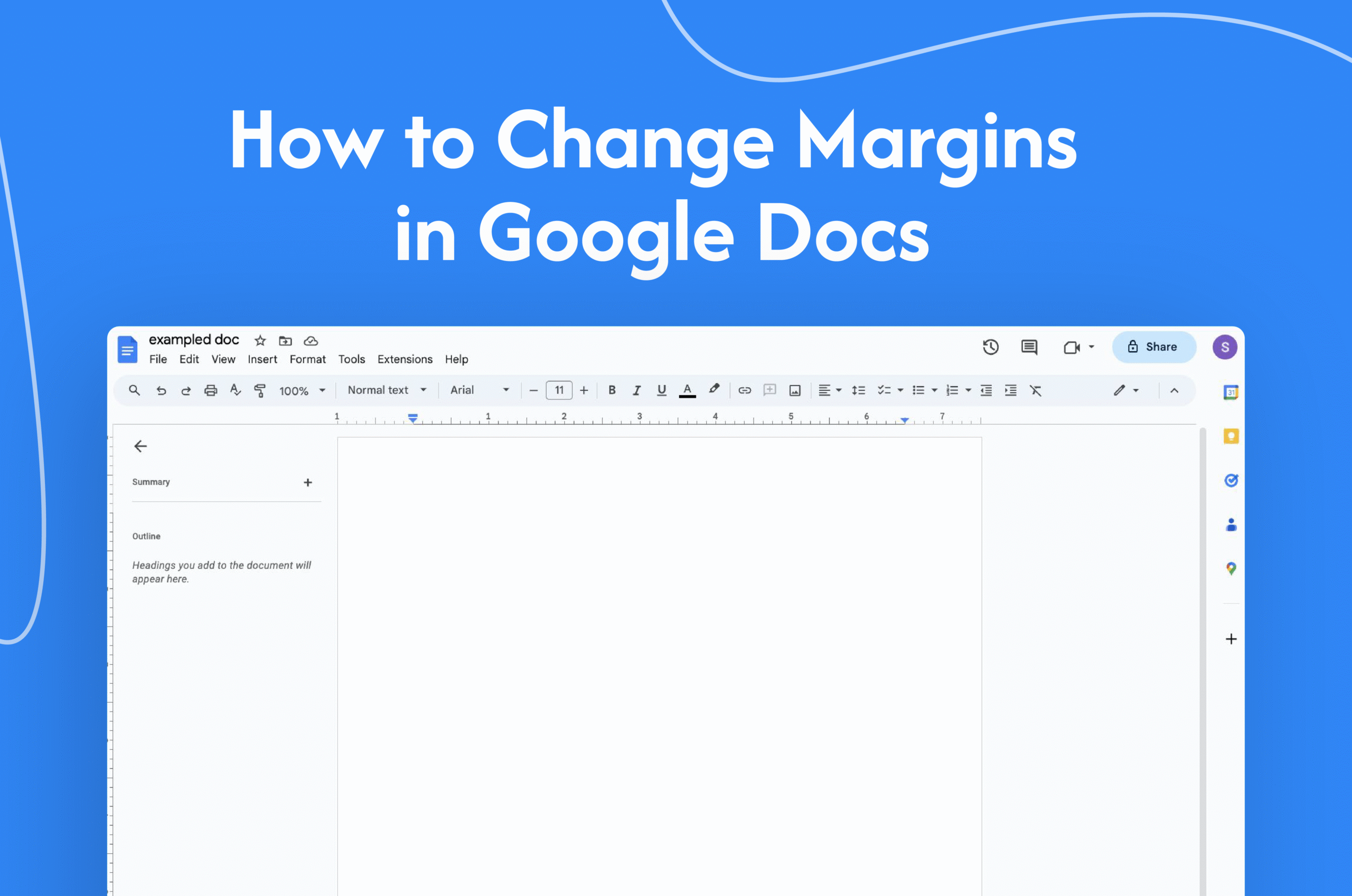 How to Change Google Docs Margins