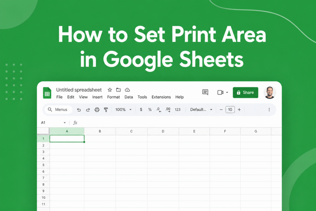 How to Set Print Area in Google Sheets